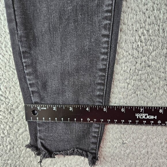 KanCan Jeans Womens 29 High Rise Skinny Button Fly Frayed Hem Denim - Picture 13 of 16